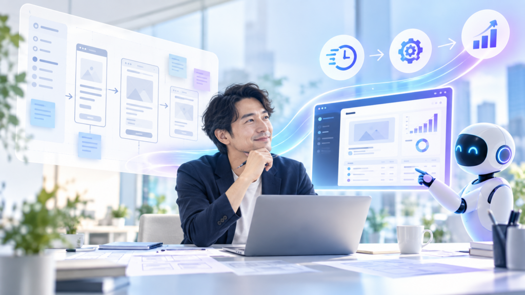 自社システム開発でセキュリティまで設計するイメージ
